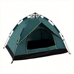 Wholesale Quick Opening Popup Camping Tent 4 Persons One <b>Bedroom</b> Four-season Waterproof Outdoor Tent - Product Image 3