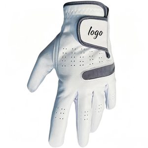 Gant de golf en cuir Cabretta à doigts entiers avec logo personnalisé, respirant, antidérapant, en peau de mouton, pour golfeur - Product Image 1