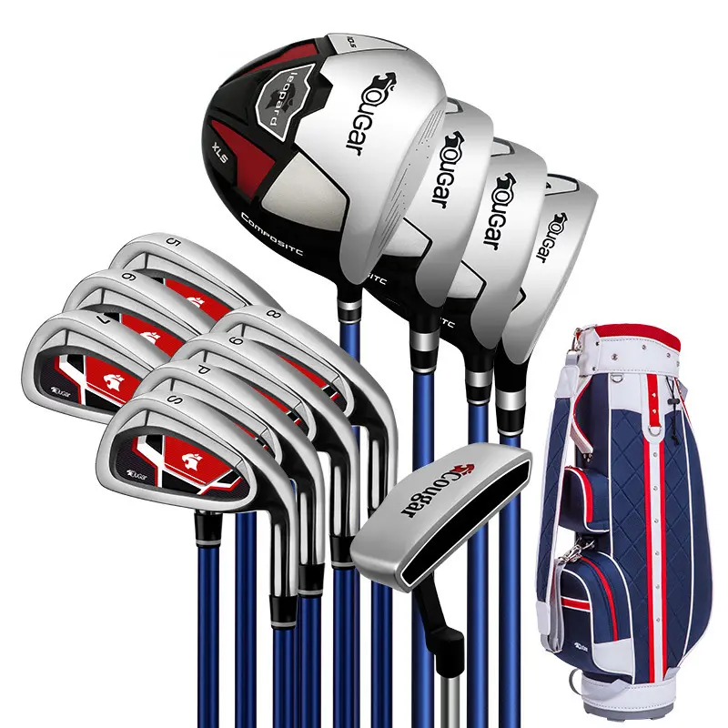 Novos clubes de golfe dos homens set conjunto completo de clubes conjunto júnior iniciante equipamento de golfe com saco