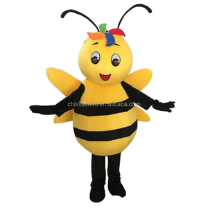 <span class=keywords><strong>Disfraz</strong></span> de Abeja de Dibujos Animados con Casco, Accesorios para Actuaciones, Traje de Muñeco para Personas - Product Image 4