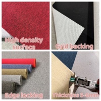 Tapis de sol moderne antidérapant en polypropylène écologique à boucles réversibles pour salle de sport et salon – Fabricant