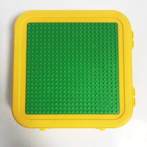 <b>Lego</b> Block Organizer Storage Case 1L Rectangle Desktop Toy Box With Green Baseplate For Kids Building Blocks - Product Image 5