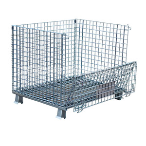 Chariot de marché de souper de service personnalisé chariot logistique pliant de haute qualité Cage de stockage facile