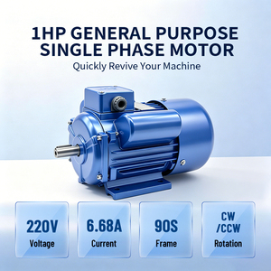 Motor de Hierro Fundido de Servicio Pesado Serie YC de 0.75kw 1HP 3000RPM, Monofásico, Arranque por Condensadores, Inducción - Product Image 1