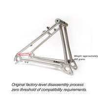 Fourche arrière de vélo pliant en alliage de titane de 16 pouces compatible avec les freins à disque, style Brompton, fournisseur OEM de vélos en gros en Chine