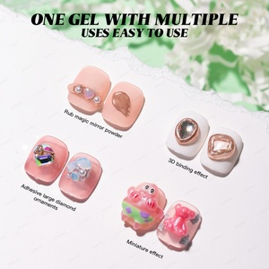 JTING Gel de modelage en caoutchouc non collant effet 3D couleur blanc laiteux 15ML, vernis à ongles gel de modelage longue durée OEM ODM - Product Image 2