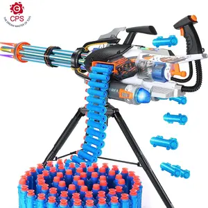 Gatling otomatis blast pistol mainan peluru lembut pistol mainan untuk anak-anak Gatling menembak Model Kit Untuk dewasa