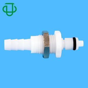 Acetal 1/4 "Schlauch Barb Ventil CPC Kupplung Einsatz Schott platte Montage Schnell kupplung mit automatischem Absperr ventil - Product Image 1