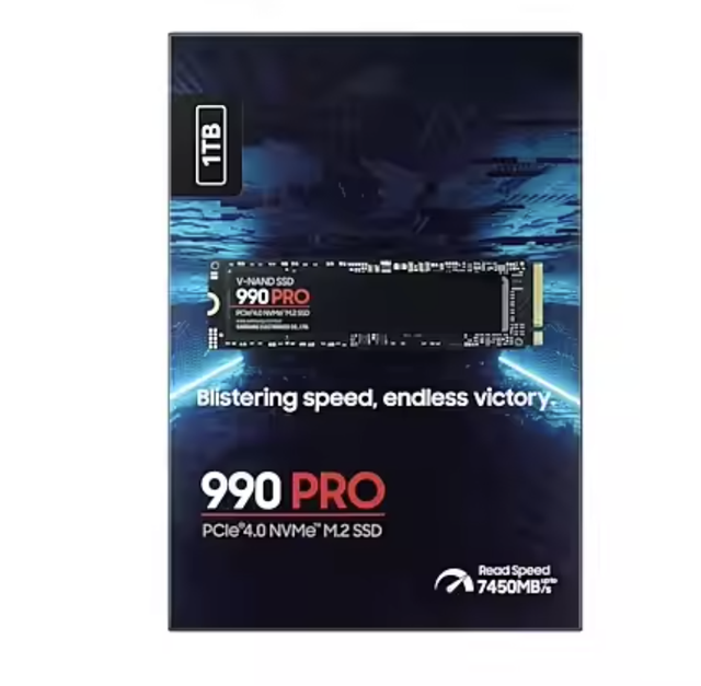Hot Sale 990 Pro 1TB Speeds up to 7,450/6,900 MB/s Power Efficiency Internal NVMe SSD