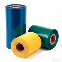 Rubans de transfert thermique couleur écologiques et recyclables compatibles avec les imprimantes d'étiquettes OKI HP, ruban de carbone à base mixte super résistant