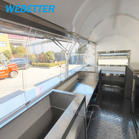 Conteneur WEBETTER pour restaurant BBQ, bar, restauration rapide, remorque à pizza, cuisine mobile en conteneur commercial de 20 pieds ou 40 pieds à vendre