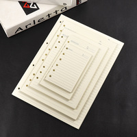 A5 A6 recharge papier ligné 6 trous 6 anneaux feuilles mobiles papier vierge remplaçable pour cahiers journaux journal cahier rechargeable