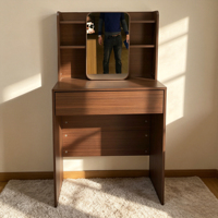 Table de toilette en bois sur mesure - Design moderne, haute qualité, assemblée pour chambre à coucher