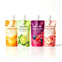 Pochette créative à bec verseur de forme spéciale pour jus liquide et lait, sac à boisson autoportant avec bouchon à vis [Conception 3D et qualité alimentaire]