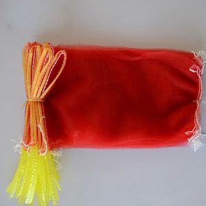 Sacs en filet en plastique rouge de différentes tailles, de 5 kg à 50 kg, sacs en maille mono en PE pour <span class=keywords><strong>le</strong></span> stockage des oignons, des pommes de terre et des légumes - Product Image 4