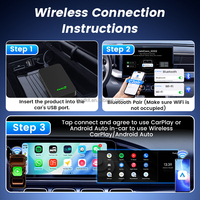 Adaptateur sans fil Carlinkit C2air Car Play, boîte multimédia Android, radio Carplay, dongle multimédia Android Carplay pour Google Gemini