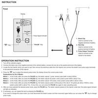 SOOLU Nettoyeur d'injecteurs de carburant universel 12V DC portable pour véhicules, adaptateur testeur, kit DIY, ensemble d'outils pratiques, garantie 12 mois
