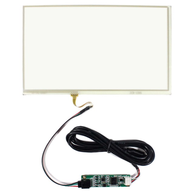 9inch 4 Wire Resistive Touch Panel 210mm X 125mm for 9" LCD Screen With USB Controller Card