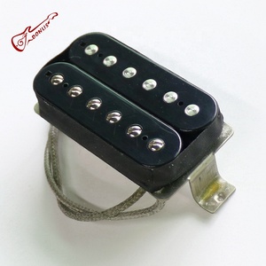 Donlis Custom <span class=keywords><strong>Vintage</strong></span> 49.2mm Long Leg Nickel Silver PAF LP <span class=keywords><strong>Humbucker</strong></span> Guitar Pickup With Alnico 5 Magnet Bar - Product Image 2