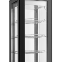 Vitrine à gâteaux murale commerciale avec étagère rotative à 360° en verre et acier inoxydable, électrique, certifiée CE ETL, pour usage commercial en buffet