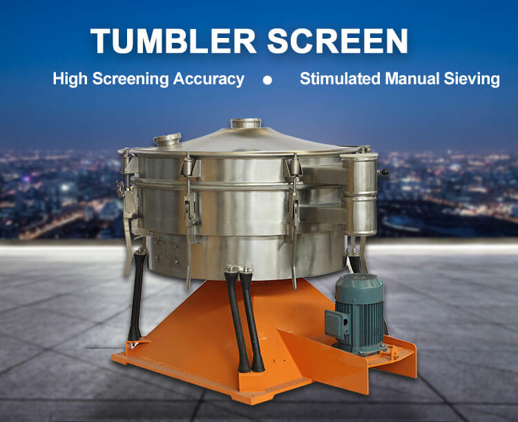 Gyratory Tumbler Screen Vibrating Sifter Pvc Sieving Equipment