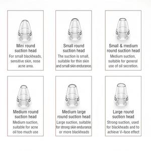 Custom logo Vacuum Blackhead Remover with 6pcs Suction Heads Face Nose Cleaning Electric Rechargeable Vacuum Blackhead Remover - Product Image 6