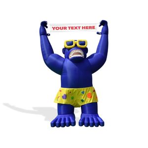 Outdoor <b>Car</b> Advertising <b>Inflatable</b> Gorilla Balloon Quick Delivery PVC Oxford Material Air Blower Accessory Model Mascot Custom - Product Image 2
