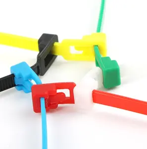 Self-locking plastic nylon tie wraps strap nylon cable tie set