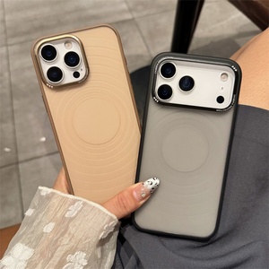 เคสกันตกสำหรับ 15Pro TPU สำหรับ Apple 17promax สำหรับ iPhone16 รุ่นอื่นๆ  อะคริลิคฝ้าลายคลื่น พร้อมที่จับโทรศัพท์ ดีไซน์ธุรกิจ - Product Image 2