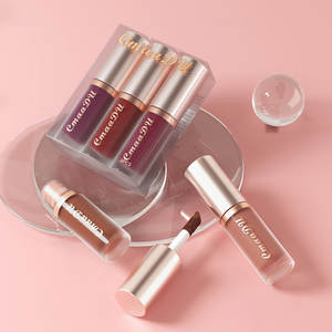 3 pz/set Matte Velvet Lip Gloss Waterproof Long-lasting Liquid Lipstick Cosmetic Beauty Keep 24 ore Makeup - Product Image 1