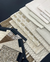 Tissu d'ameublement texturé de luxe, tissu pour rideaux et coussins, accessoires de décoration intérieure, personnalisation en gros