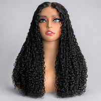Perruques Lace Front en Cheveux Humains Super Double Drawn Sans Colle, Densité 250%, Boucles Pixie, Cheveux Brésiliens, pour Femmes Noires
