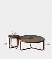 Table basse en noyer noir, fabrication directe d'usine, bois massif d'Amérique du Nord, table console moderne, table d'appoint, meubles de salon, durable
