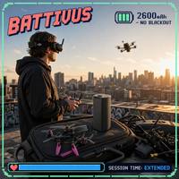 بطارية احتياطية بالجملة 2600 مللي أمبير 7.2 فولت لنظارات DJI Goggles 2 FPV V2، حزمة طاقة نحيفة بحجم 78×46×31 ملم