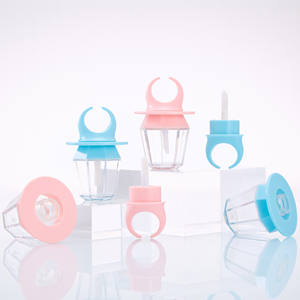 Flacons de rouge à lèvres vides de 4 ml avec bouchon à vis, tubes transparents moulés par injection, impression d'écran, logo personnalisé - Product Image 1