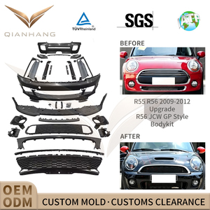 Kit carrosserie complet style <span class=keywords><strong>JCW</strong></span> GP en PP pour R55 R56 2007-2013 – Pare-chocs avant et arrière, jupes latérales – Amélioration extérieure - Product Image 2