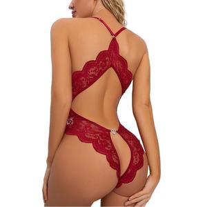 ชุดชั้นในบอดี้สูทลูกไม้เปิดเป้าสำหรับผู้หญิงขนาด XXXL - Product Image 3