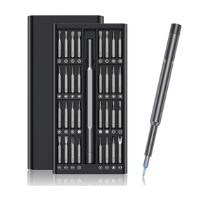 Kit de tournevis magnétique portable 63-en-1 personnalisable pour réparation DIY avec poignée en acier, support OEM - Product Image 1