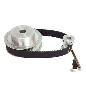 铝制正时皮带轮高精度数控加工MXL XL L Gt2 Gt3 Gt5 3M 5M 8m皮带轮和PU橡胶同步带 - Product Image 4