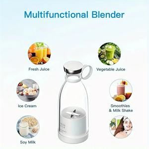 Vaso para Jugo de Frutas de 350 ml, Exprimidor Eléctrico Portátil Inalámbrico con Asa, Carga Magnética, Trituración Rápida de Hielo, Resistente al Agua - Product Image 5