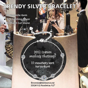 Factory Wholesale Trendy Design 925 Sterling Silver 6.5mm 4mm <b>Charm</b> Bezel D Color Moissanite Women's Gift Party - Product Image 2