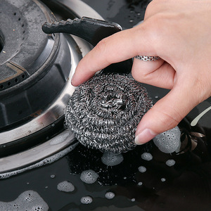 Stainless Steel Wire Cleaning Balls 6 Pack Durable Kitchen Dishwashing Cleaning Solid Shape - Product Image 4