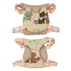 <span class=keywords><strong>Harnais</strong></span> et laisse personnalisés pour chat mignon <span class=keywords><strong>harnais</strong></span> réglable et respirant pour animaux de compagnie motif imprimé personnalisé pour chaton chiot petits animaux de compagnie - Product Image 3