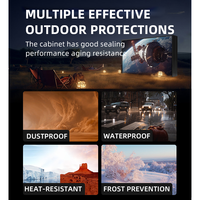 Afficheur publicitaire numérique à écran tactile LCD 4K avec indice d'étanchéité IP65 pour extérieur, avec CMS basé sur le cloud et technologie NFC
