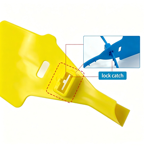 Sceau de sécurité en plastique numéroté anti-effraction, étiquettes en plastique pour la logistique postale express avec logo personnalisé - Product Image 2