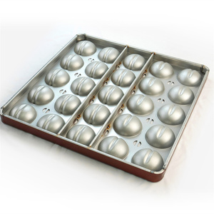 Factory Direct Bakeware 25 Cavities Peach-shaped Bread Baking Pan Aluminum Steel Baking Tray for <strong>Cake</strong> <strong>Maker</strong> - Product Image 4