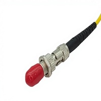 Adaptateur fibre optique ST vers ST Simplex Monomode ST UPC 0.2dB Coupleur Télécom 1000 Mating Boîtier Terminal ODF FTTH avec raccord à bride