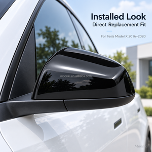Carcasa de Repuesto para Espejo Lateral de Model X 2016-2020, ABS OEM 1054430 1054431, Par Izquierdo y Derecho - Product Image 3