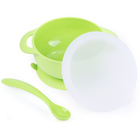 Nouveau Gros Silicone Pliable Bol Pliable Bébé Bol Avec Cuillère