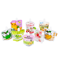 Ecologisch verantwoorde verpakkingen voor dranken, yoghurt, fruit, babyvoeding: 100ml & 250ml spout pouch/doypack/tasjes